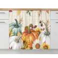 thumbnail image 2 of Thanksgiving Sink Skirt 11"Wx13"L,Dustproof Under Sink Curtain with Self Adhesive Tape,Fall Orange Green Pumpkin Sunflower Leaf Cabinet Curtain Cover for Bathroom Vanity,Kitchen Cabinet Storage Shelf, 2 of 9