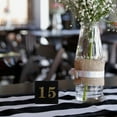 thumbnail image 3 of TABLZONE Black Acrylic Double-Sided Table Numbers for Wedding, Smooth Finish, Set of 10 and Elegant, 3 of 5