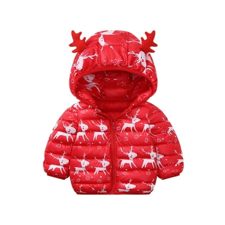 

Winter Savings Clearance! Dezsed 6M-5Y Baby Christmas Outfits Kids Clothes Boys Girls Winter Christmas Cartoon Windproof Coats Deer Hooded Warm Outwear Jacket Children Outerwear With Zipper
