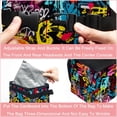 thumbnail image 4 of Graffiti Foldable Car Trash Can with Lid, Leak-proof Mini Trash Can Hanging Storage Bag- Car Trash Bin for, 4 of 6