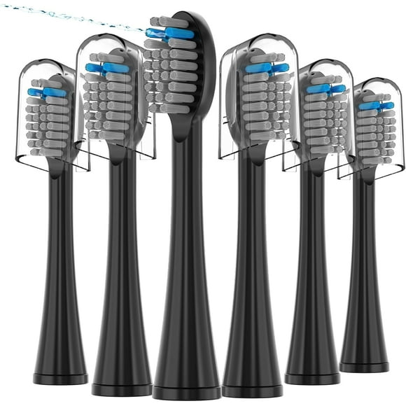 PINHEN 6 Pack Replacement Flossing Toothbrush Heads Compatible with Waterpik Sonic Fusion - Compatible with SF-01/SF-02/SF-03/SF-04