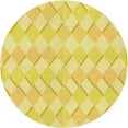 thumbnail image 1 of Ahgly Company Indoor Square Patterned Neon Yellow Area Rugs, 3' Square, 1 of 1