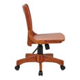 thumbnail image 2 of OSP Designs Deluxe Fruitwood Armless Bankers Chair, 2 of 4