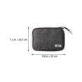 thumbnail image 2 of DINHEAROM 1Pcs Grey Cloth Portable Cable Organiser Bags for General Users, 2 of 8