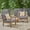 Dark Gray, variant on Harper & Bright Designs Outdoor Club Chair Set of 2, Patio Acacia Wood Chair with Cushions, All Weather Outdoor Armchair for Garden Backyard, Teak