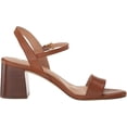 thumbnail image 6 of Cole Haan Josie British Tan Leather Ankle Strap Open Toe Block Heeled Sandals (British Tan, 4.5), 6 of 6