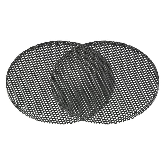Unique Bargains 2 Pcs Universal 2.5 Inch Speaker Grills Mesh for Audio Subwoofer 65x4mm Grille without Frame Black