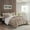 85#Taupe+Ivory,Polyester, variant on Full/Queen Plush To Sherpa Down Alternative Comforter Set,Multicolor Polyester Household Supplies Décor Bedding Bedding Sets