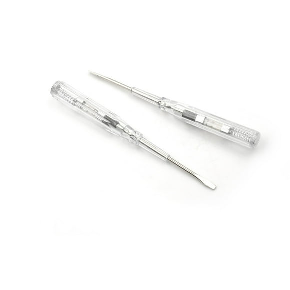 2pcs 100-500V Plastic Induced Electric Tester Screwdriver Probe With Indicator Light Voltage Tester Pen AC/DC Detector For Broad Application ,Troubleshooting Accurate