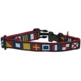 thumbnail image 1 of Preston Ribbons Dog Collar, Nautical Code Flag, Medium and Large Dogs, 1 1/4 Inch Width (Medium, 1 1/4 Inch Width), 1 of 3