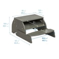 thumbnail image 3 of ECR4Kids Multipurpose Flip-Flop Step Stool and Chair, Childrens Furniture, Grey Wash, 3 of 9