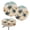 Beach Sea Turtle Starfish, variant on COEQINE Stool Covers Elastic Round Bar Stool Cushion Padded Cover 12"-14" Breathable Saddle Stool Cover for Home Bar Coastal Decor, 2 Count, Beach Sea Turtle Starfish