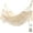 Beige, variant on Double Macrame Hammock with Elegant Tassels for Patio, Yard, Beach and Wedding Decor, Indoor Outdoor Use Holds 450lbs Includes Tie Ropes and Drawstring Bag