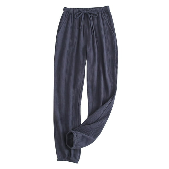 LLYwey Dress Pants Women Women's Solid Color Home Pants Are Comfortable, Soft, Elastic Waist Elastic, and Pajama Pants Capris Yoga Pants Female Long Pant Style H1014 Gray XL