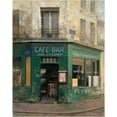thumbnail image 2 of Hak, Chiu Tak 20x24 Black Ornate Wood Framed with Double Matting Museum Art Print Titled - Cafe Bar, 2 of 4