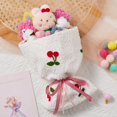 thumbnail image 4 of Cute Bunny Plush Bouquet Stuffed Animals Plushies Doll Toy Flower Wedding Decorations Gift for Girlfriend Wife Daughter Kids Valentine Birthday Anniversary Party Supplies, 4 of 8