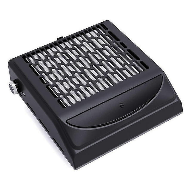 Nail Dust Collector for Manicure, 100W Extractor Vacuum Dust Collector Powerful Nail Fan,Black EU Plug