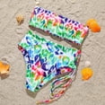 thumbnail image 5 of DOPI Women Bandeau Bandage Bikini Set Push-Up Brazilian Swimwear Beachwear Swimsuit, 5 of 6