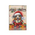 thumbnail image 2 of Merry Christmas Santa Australian Shepherd Scarf Twinkling Lights Xmas Holiday Travel Passport Wallet Aussie Dog Lover Gifts PU Leather Passport Holder Cover - 00022, 2 of 5