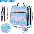 thumbnail image 3 of ALAZA Zipper Binder Mermaid Scales 3 Ring Trapper Keeper File Folder Organizer Bag, 3 of 8