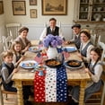 thumbnail image 5 of 4th of July Decorations - Patriotic USA Stars Table Runner for Home | Memorial Day Decorations - 250th Anniversary Fourth of July Accessories Decor Party Supplies Indoor, 5 of 7