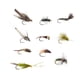 thumbnail image 2 of 10 señuelos de pesca con mosca artificiales con anzuelo y caja de almacenamiento, cebos para lubina, salmón, lucioperca y río., 2 of 9
