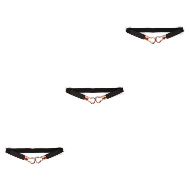 Qarigey Cinturones de mujer Accesorios de moda Accesorio de vestir Cinturón de cintura para decoración Negro Type1 NO1 Qarigey CBP256485