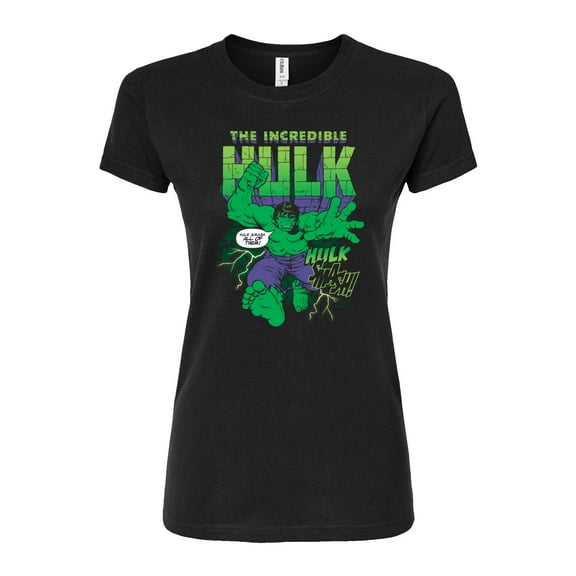 Marvel Hulk - Smash All Of Them - Juniors Fitted Graphic T-Shirt