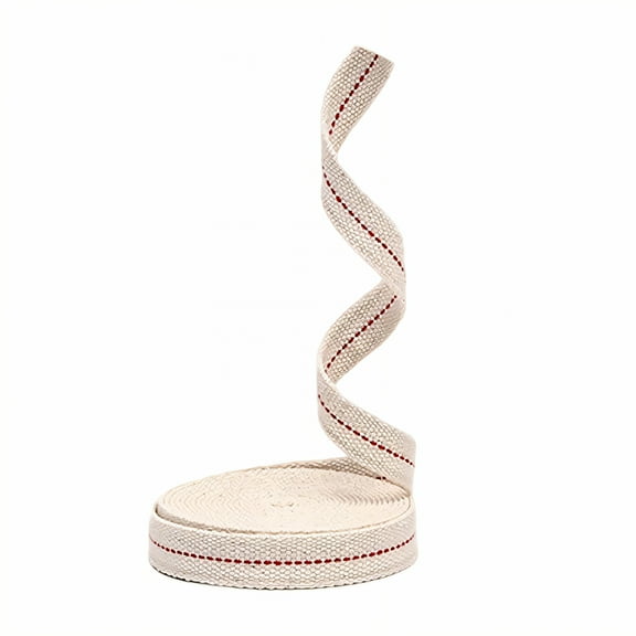 HIBIBUD Kerosene Lamp Wick,Chemical-Free Fiber Hemp Wick,Reduced Smoke Emission Cotton Oil Lamp Wick,Style6,40*0.35in