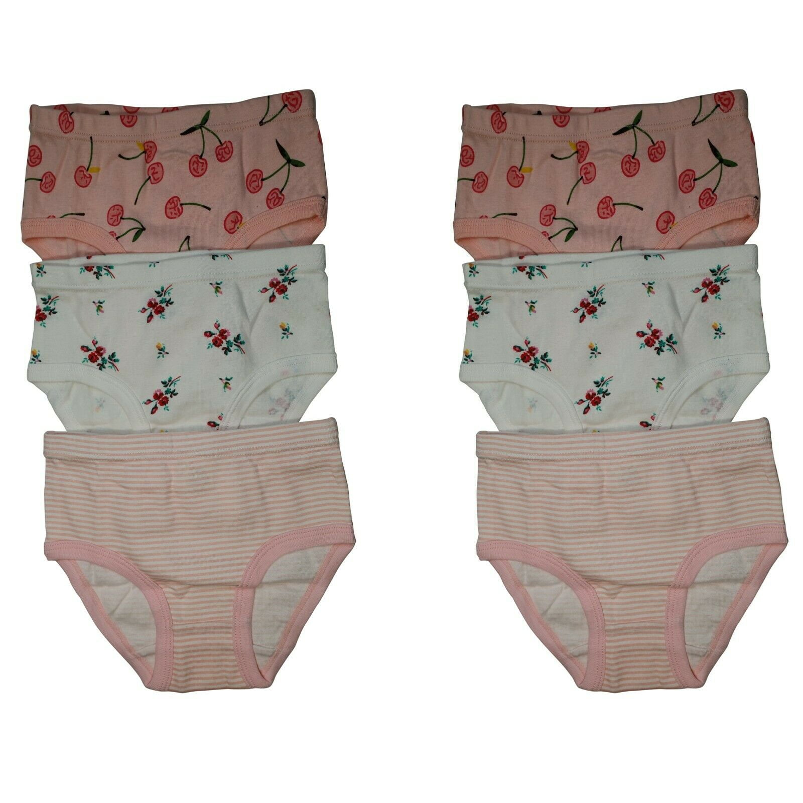 B&Q 6 Packs Toddler Little Girls Kids Underwear Cotton Briefs Underpants Size  2T 3T 4T 5T 6T 7T 