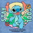 thumbnail image 2 of Boy's Lilo & Stitch Stay Cool Stitch  Performance Graphic Tee Royal Blue Heather Medium, 2 of 4