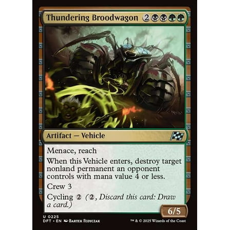MtG Aetherdrift Uncommon Thundering Broodwagon #225