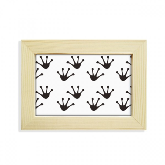 Frog Footprints Animal Outline Protect Animal Desktop Decorate Photo Frame Picture Art Painting 5x7 inch