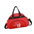 thumbnail image 1 of Bolsa de baile con compartimento para zapatos, portátil, ligera, resistente y práctica, ideal para niñas, ropa, zapatos y deportes de baile. Rojo, 1 of 8
