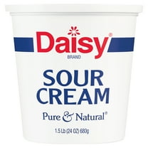 Daisy Pure and Natural Sour Cream, 24 oz (1.5 lb) Tub (Refrigerated)
