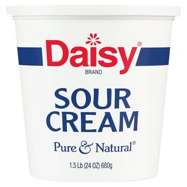 Daisy Pure and Natural Sour Cream, 24 oz (1.5 lb) Tub (Refrigerated)