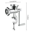 thumbnail image 6 of Hariumiu Meat Grinder Manual Mincer Sausage Maker Table Mount Pork Mincer Stainless Steel Adjustable Clamp Kitchen Tool Beef Pork Fish Chicken Sausage Making Tubes, 6 of 7