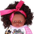 thumbnail image 2 of Vinyl Lifelike Baby Play Doll African Girl Dolls Simulation Children Kids Toddler Doll Toy Q8‑046C, 2 of 4