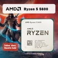 thumbnail image 2 of NUEVO procesador AMD Ryzen 5 5600 R5 5600 3,5 GHz, 6 núcleos, 12 subprocesos, 7 nm, L3 = 32 M, 100-000000927, socket AM4, sin ventilador, 2 of 4