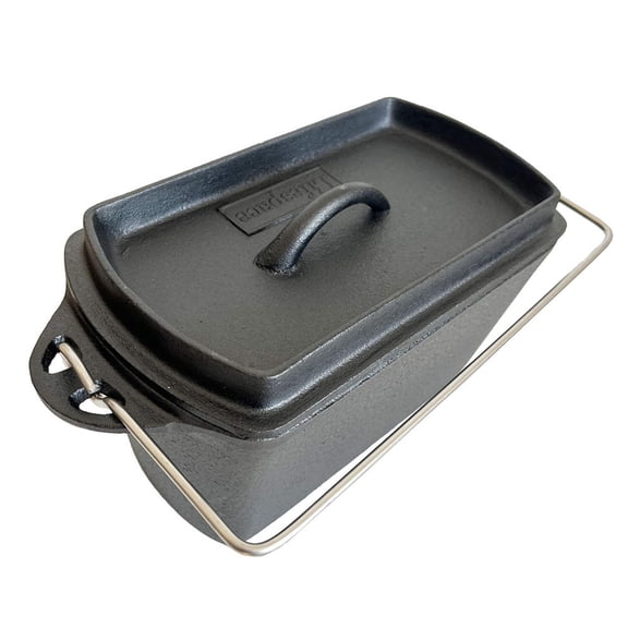 Lifespace Cast Iron Bread Pot with Handle & Free Bag