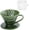 Green, variant on Reusable Ceramic Pour Over Coffee Dripper Porcelain Drip Coffee Maker with Hole Flat Bottom Ceramic Pour Over Maker for Office,Home,Travel,Camping (Blue)