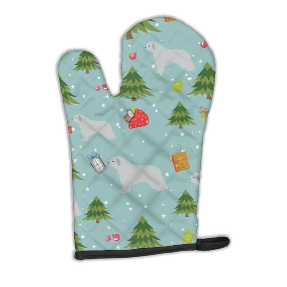Carolines Treasures BB4839OVMT Christmas Spanish Water Dog Oven Mitt Large multicolor