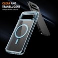 thumbnail image 4 of Decase Magnetic Case Compatible with Google Pixel 9 Pro XL/9 Pro/9, Clear Slim Thin Full-Body Shockproof Protective Cover Compatible with MagSafe Wireless Charger for Woman Man,Blue, 4 of 8