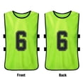 thumbnail image 2 of 12 PCS Adults Soccer Pinnies Quick Drying Football Team Jerseys Youth Sports Scrimmage Soccer Team Training Numbered Bibs Practice Sports Vest, 2 of 5