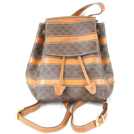 Pre-Owned CELINE Backpack / Daypack Leather Brown Women's
