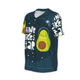 thumbnail image 6 of Fotbe Avocado in Space1 Baseball Jersey Shirt for Men and Women, Casual Short Sleeves Button Down T-Shirt-X-Large, 6 of 9