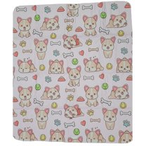 Everywhere Essentials Washable Pet Pads for Dogs Pink Puppy 36" X 41"