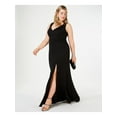 thumbnail image 3 of Emerald Sundae Womens Sleeveless V-Neck Evening Dress Black 3X, 3 of 4