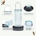 thumbnail image 6 of Kingsyard Colorful Glass Water Bird Feeder Wild Bird Feeder for Outdoors Hanging Large Capacity, 6 of 8