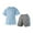 Light Blue, variant on Utlike Boys 2-Piece Outfits Summer Soft Short Sleeve T Shirt Top Blouse And Shorts Casual Outfit Set Boys Clothing Sets For Dailywear Size 9 Years-10 Years
